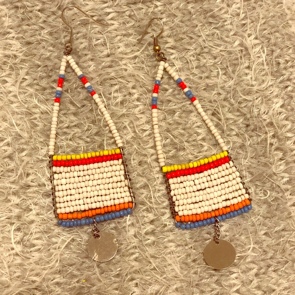African beaded earrings